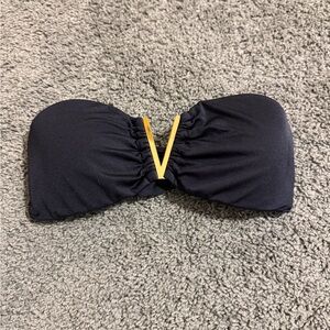 Victoria's Secret Black Strapless Swimsuit Top